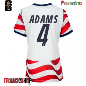 Stati Uniti Tyler Adams #4 Prima Maglia Femmina Mondiali 2026 Manica Corta